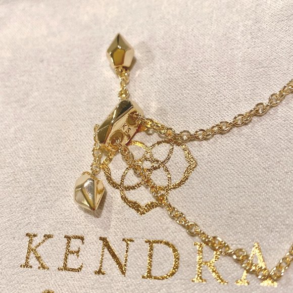 New Kendra Scott Elaina Gold Ivory Pearl Bracelet - Picture 5 of 6